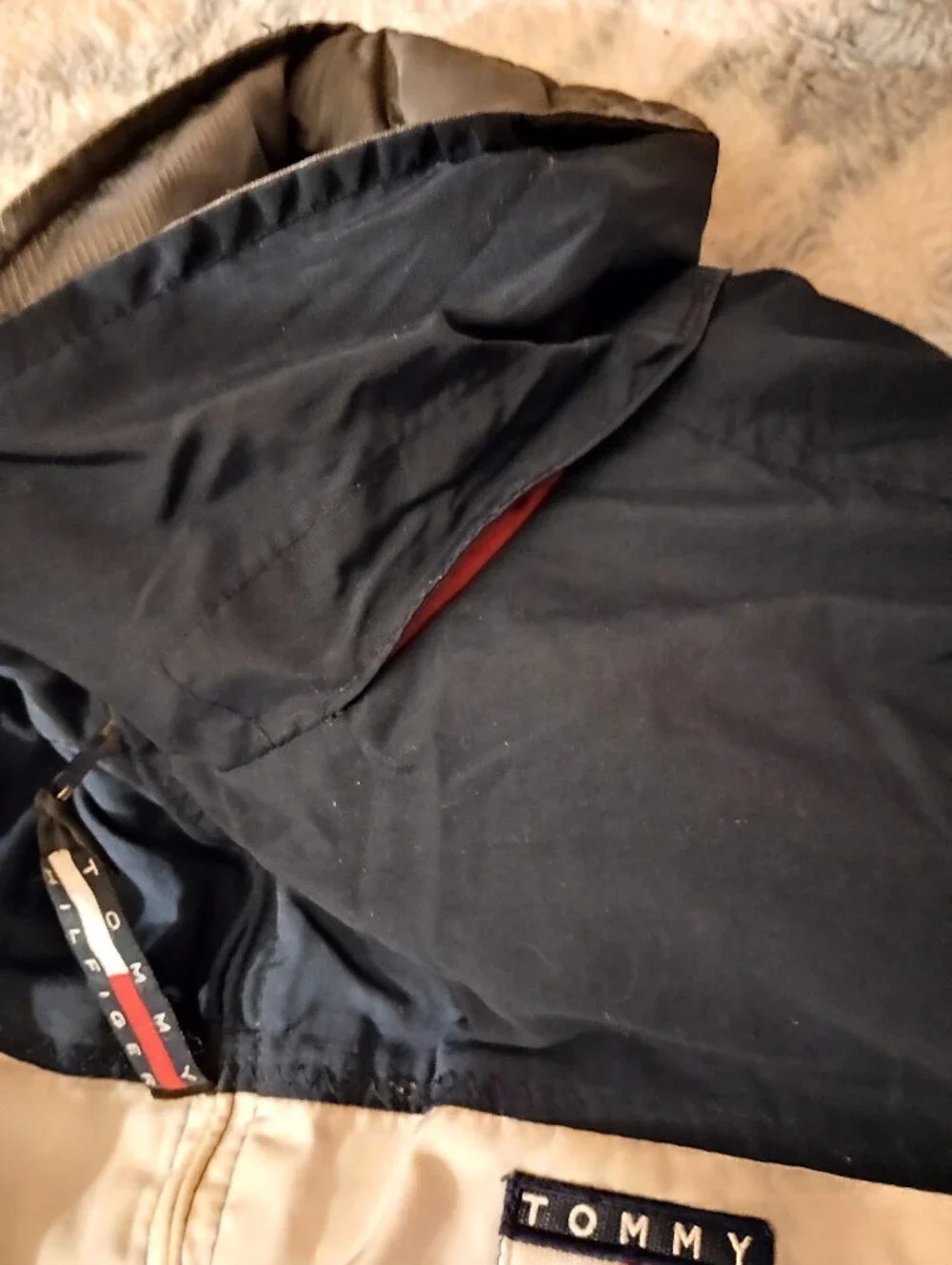 VTG Reversible Colorblock Windbreaker Puffer & Hidden Hood Jacket- Unisex Style